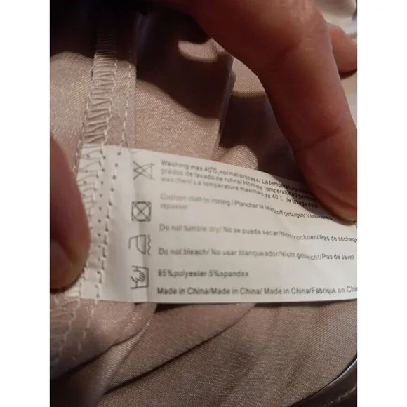 Ekouaer Women's XL Short Kimono Robe Satin Open Front Belt Tie Champagne NWT - Picture 5 of 5